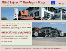 Tablet Screenshot of hotel-lafon.com